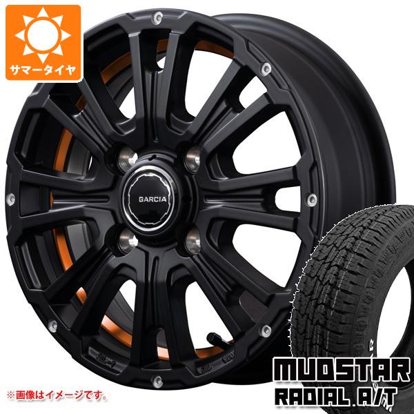【タイヤ交換対象】キャリイ DA16T用 サマータイヤ マッドスター ラジアル A/T 145/80R12 80/78N LT ホワイトレター SS リボルバーKC 4.0-12 タイヤホイール4本セット
