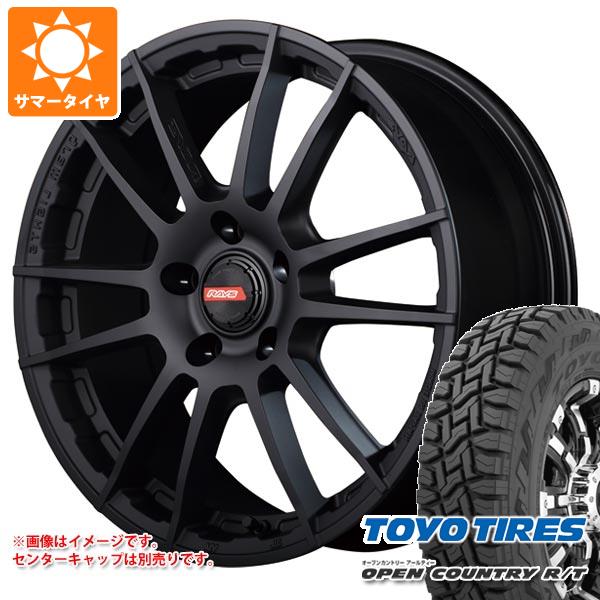 【タイヤ交換対象】エクリプスクロス GK系用 サマータイヤ トーヨー オープンカントリー R/T 225/65R17 102Q ブラックレター レイズ グラムライツ 57XR-X 7.0-17 タイヤホイール4本セット