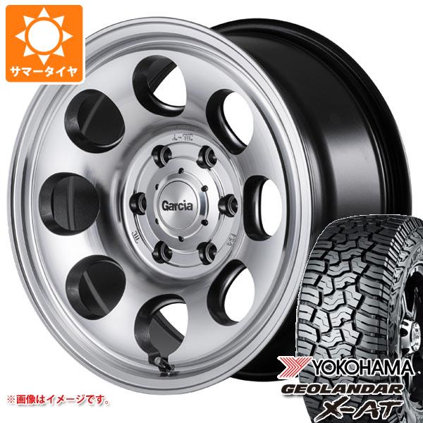 【タイヤ交換対象】5本セット FJクルーザー 10系用 サマータイヤ ヨコハマ ジオランダー X-AT G016 LT285/70R17 121/118Q ブラックレター ガルシア パーム8 8.0-17 タイヤホイール5本セット