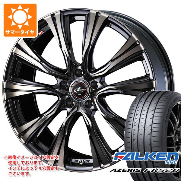 【タイヤ交換対象】サマータイヤ 245/40R19 98Y XL ファルケン アゼニス FK520L レオニス VR 8.0-19 タイヤホイール4本セット