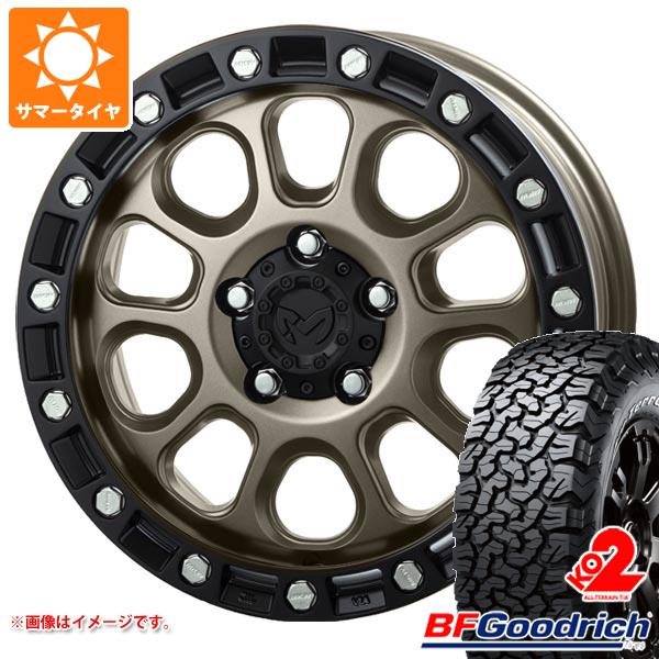 【タイヤ交換対象】ジープ ラングラー JK/JL系用 サマータイヤ BFグッドリッチ オールテレーンT/A KO2 35x12.50R17LT 121R ホワイトレター MKW M204 タイヤホイール4本セット