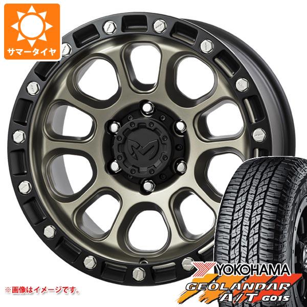 【タイヤ交換対象】ハイラックスサーフ215系用 サマータイヤ ヨコハマ ジオランダー A/T G015 LT265/65R17 120/117R アウトラインホワイトレター MKW M204 8.0-17 タイヤホイール4本セット