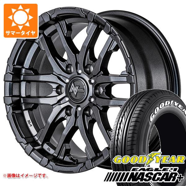 【タイヤ交換対象】ハイエース 200系用 2025年製 サマータイヤ グッドイヤー イーグル ＃1 ナスカープラス 215/60R17C 109/107R ホワイトレター ナイトロパワー M26 クロスファング 6.5-17 タイヤホイール4本セット