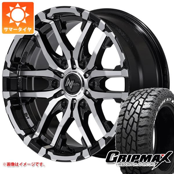 【タイヤ交換対象】NV350キャラバン E26用 サマータイヤ グリップマックス マッドレイジ R/T MAX LT215/70R16 100/97R ホワイトレター ナイトロパワー M26 クロスファング 6.5-16 タイヤホイール4本セット