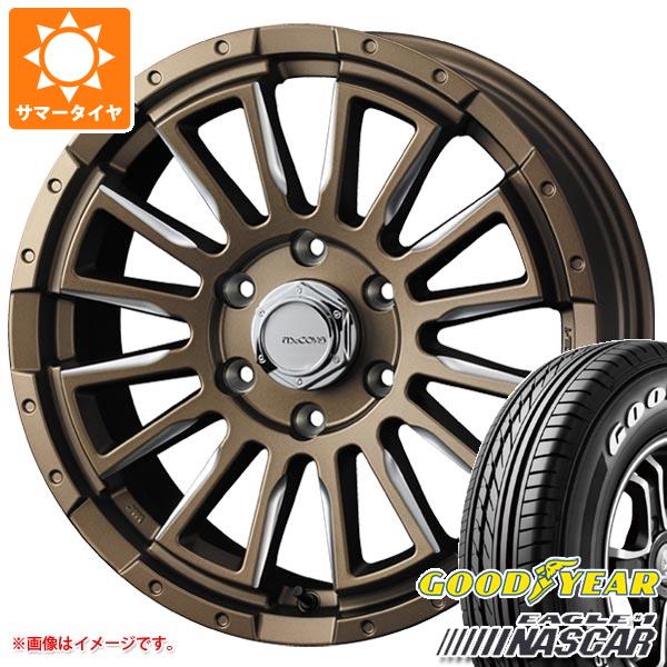 【タイヤ交換対象】ハイエース 200系用 サマータイヤ グッドイヤー イーグル ＃1 ナスカー 215/60R17C 109/107R ホワイトレター マッコイズ RV5 6.5-17 タイヤホイール4本セット