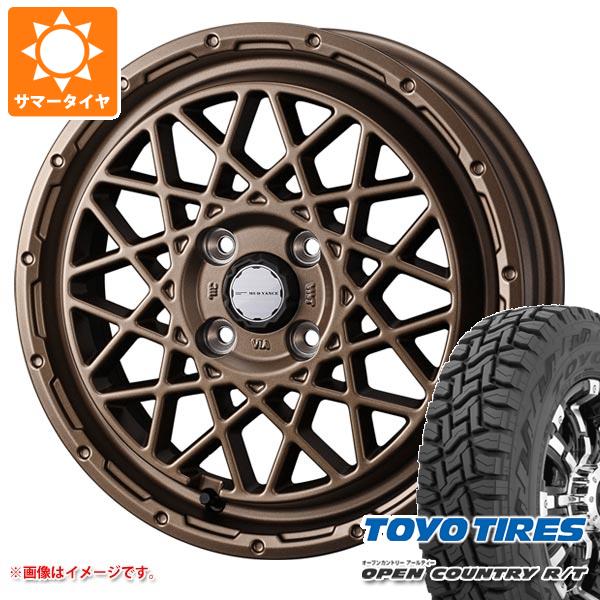 【タイヤ交換対象】キャリイ DA16T用 サマータイヤ トーヨー オープンカントリー R/T 145/80R12 80/78N LT ブラックレター (145R12 6PR相当) マッドヴァンス09 4.0-12 タイヤホイール4本セット