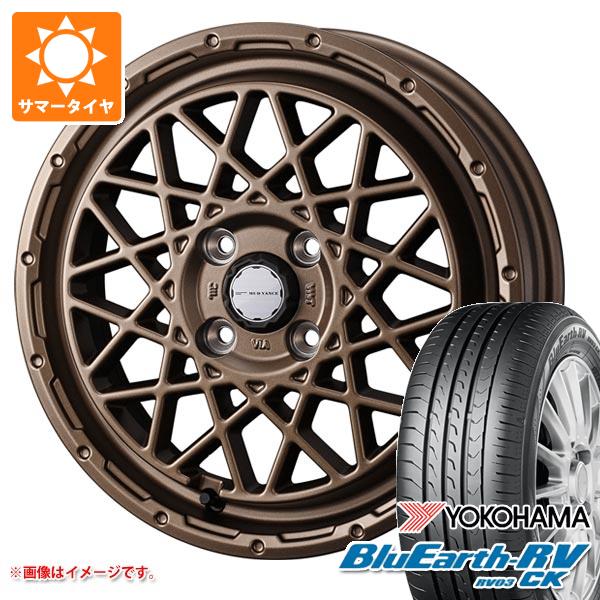 【タイヤ交換対象】キャリイ DA16T用 サマータイヤ ヨコハマ ブルーアースRV RV03CK 165/65R14 79S マッドヴァンス09 4.5-14 タイヤホイール4本セット