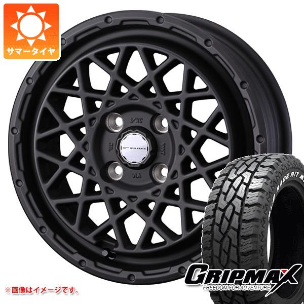 【タイヤ交換対象】エブリイワゴン DA17W用 サマータイヤ グリップマックス マッドレイジ R/T MAX 145R14C 85/83Q ホワイトレター マッドヴァンス09 4.5-14 タイヤホイール4本セット