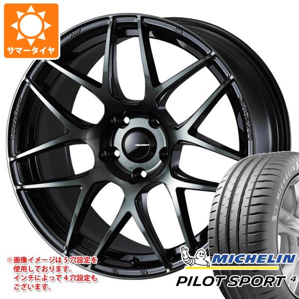 【タイヤ交換対象】サマータイヤ 195/45R17 81W ミシュラン パイロットスポーツ4 ウェッズスポーツ SA-..