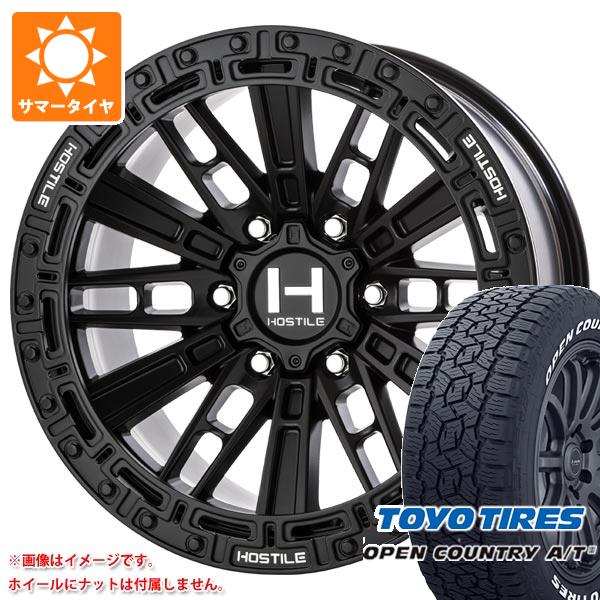 【タイヤ交換対象】5本セット FJクルーザー 10系用 サマータイヤ トーヨー オープンカントリー A/T3 LT285/70R17 116/113Q ホワイトレター ホスタイル H129 モハベ 9.0-17 タイヤホイール5本セット