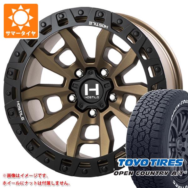 【タイヤ交換対象】5本セット ジープ ラングラー JK/JL系用 サマータイヤ トーヨー オープンカントリー A/T3 LT285/70R17 116/113Q ホワイトレター ホスタイル H129 モハベ タイヤホイール5本セット