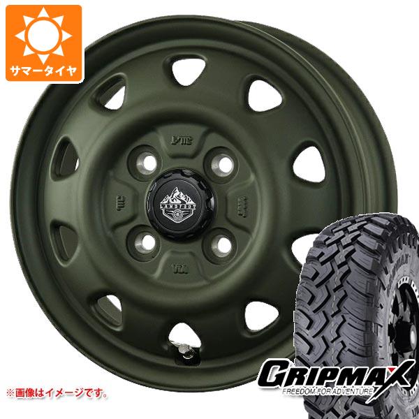 【タイヤ交換対象】アトレーワゴン S300系用 サマータイヤ グリップマックス マッドレイジ M/T 185R14C 102/100Q ホワイトレター ランドフット SWZ 4.5-14 タイヤホイール4本セット