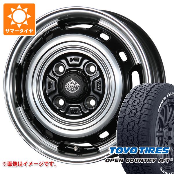 【タイヤ交換対象】キャリイ DA16T用 2025年製 サマータイヤ トーヨー オープンカントリー A/T3 165/80R14 97/95N LT ホワイトレター ランドフット XFG 4.5-14 タイヤホイール4本セット