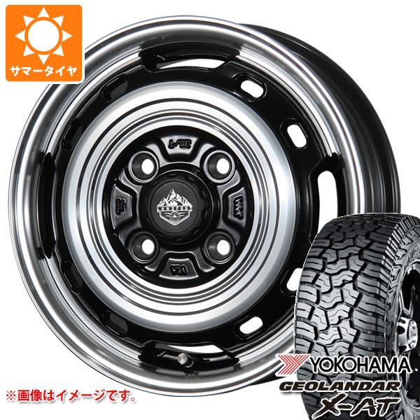 【タイヤ交換対象】キャリイ DA16T用 サマータイヤ ヨコハマ ジオランダー X-AT G016 LT165/65R14 81/78Q ブラックレター G016A ランドフット XFG 4.5-14 タイヤホイール4本セット