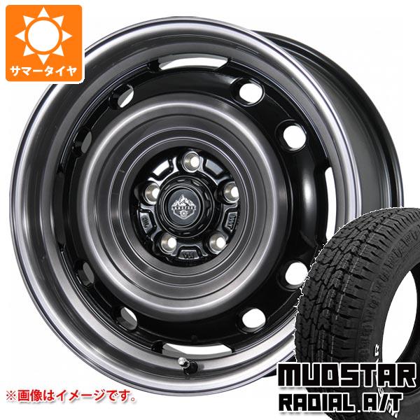 【タイヤ交換対象】T31エクストレイル用 サマータイヤ マッドスター ラジアル A/T 215/65R16C 109/107L ホワイトレター ランドフット XFG 7.0-16 タイヤホイール4本セット