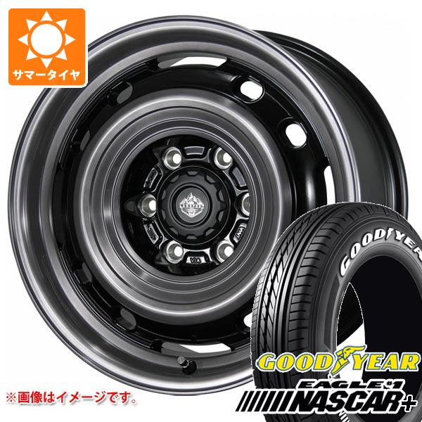 【タイヤ交換対象】ハイエース 200系用 2025年製 サマータイヤ グッドイヤー イーグル ＃1 ナスカープラス 215/65R16C 109/107R ホワイトレター ランドフット XFG 6.5-16 タイヤホイール4本セット