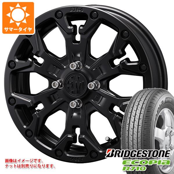 【タイヤ交換対象】アトレーワゴン S300系用 サマータイヤ ブリヂストン エコピア R710 165/80R14 91/90N (165R14 6PR相当) クリムソン MG ゴーレム ジュニア 4.5-14 タイヤホイール4本セット