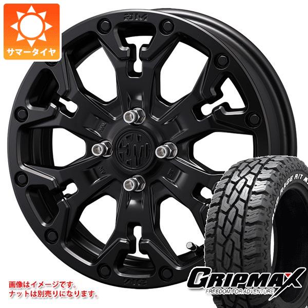 【タイヤ交換対象】エブリイバン DA17V用 サマータイヤ グリップマックス マッドレイジ R/T MAX 165/65R15 81Q ブラックレター クリムソン MG ゴーレム ジュニア 4.5-15 タイヤホイール4本セット