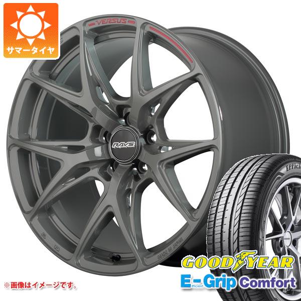【タイヤ交換対象】サマータイヤ 235/50R18 101W XL グッドイヤー エフィシエントグリップコンフォート レイズ ベルサス クラフトコレクション VV21S 8.0-18 タイヤホイール4本セット