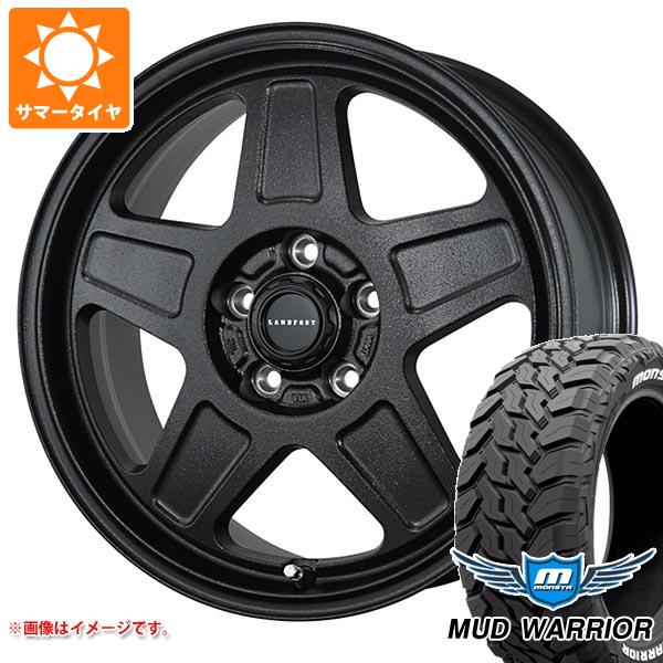 【タイヤ交換対象】エクリプスクロス GK系用 サマータイヤ モンスタ マッドウォーリアー LT235/70R16 104/101Q ホワイトレター ランドフット GWD 7.0-16 タイヤホイール4本セット
