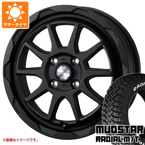 【タイヤ交換対象】キャリイ DA16T用 サマータイヤ マッドスター ラジアル M/T 145/80R12 80/78N LT ホワイトレター マッドヴァンス06 4.0-12 タイヤホイール4本セット