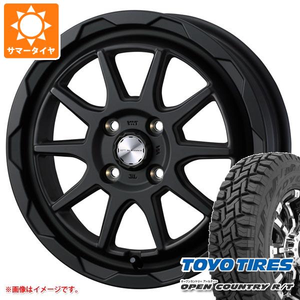 【タイヤ交換対象】ハイゼットカーゴ S320系用 サマータイヤ トーヨー オープンカントリー R/T 145/80R12 80/78N LT ブラックレター (145R12 6PR相当) マッドヴァンス06 4.0-12 タイヤホイール4本セット