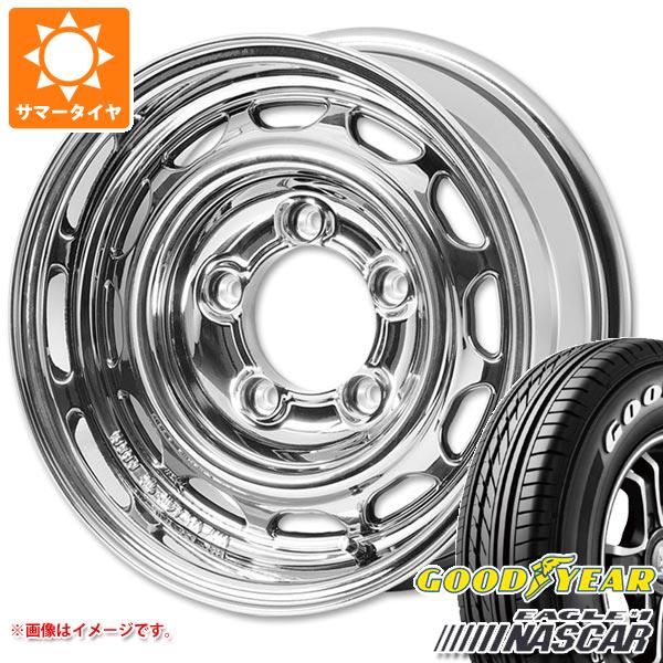 【タイヤ交換対象】ジムニーシエラ JB74W用 サマータイヤ グッドイヤー イーグル ＃1 ナスカー 195/80R15 107/105L ホワイトレター アピオ ワイルドボア ベンチュラ 5.5-15 タイヤホイール4本セット