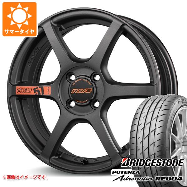 【タイヤ交換対象】2023年製 サマータイヤ 195/45R17 81W ブリヂストン ポテンザ アドレナリン RE004 レイズ グラムライツ 57C6 スペックD 7.0-17 タイヤホイール4本セット