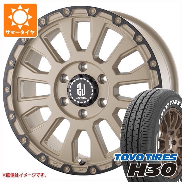 【タイヤ交換対象】ハイエース 200系用 サマータイヤ トーヨー H30 215/60R17 C 109/107R ホワイトレター ラ・ストラーダ アヴェンチュラ 6.5-17 タイヤホイール4本セット