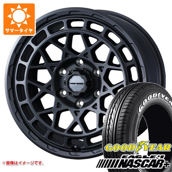 【タイヤ交換対象】ハイエース 200系用 2026年製 サマータイヤ グッドイヤー イーグル ＃1 ナスカープラス 215/65R16C 109/107R ホワイトレター マッドヴァンスX タイプM 6.5-16 タイヤホイール4本セット