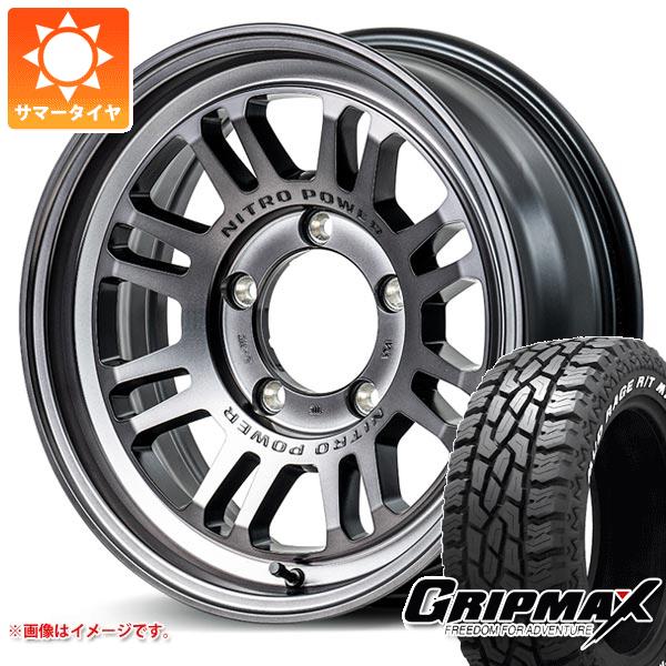 【タイヤ交換対象】5本セット スズキ ジムニーノマド JC74W用 サマータイヤ グリップマックス マッドレイジ R/T MAX LT225/70R16 102/99R ホワイトレター ナイトロパワー M16 アサルト 6.0-16 タイヤホイール5本セット