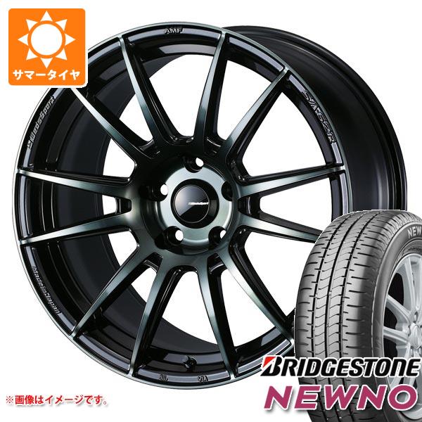 【タイヤ交換対象】サマータイヤ 185/60R15 84H ブリヂストン ニューノ ウェッズスポーツ SA-62R 6.0-15 タイヤホイール4本セット