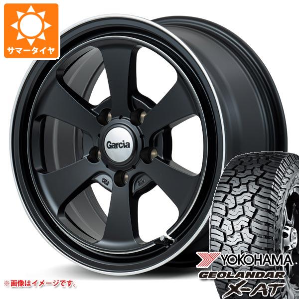 【タイヤ交換対象】T31エクストレイル用 サマータイヤ ヨコハマ ジオランダー X-AT G016 LT215/70R16 100/97Q ブラックレター ガルシア ダラス6 7.0-16 タイヤホイール4本セット(2)