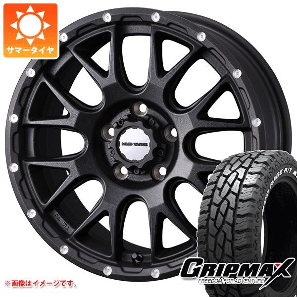 【タイヤ交換対象】エクリプスクロス GK系用 サマータイヤ グリップマックス マッドレイジ R/T MAX LT215/70R16 100/97R ホワイトレター マッドヴァンス08 7.0-16 タイヤホイール4本セット