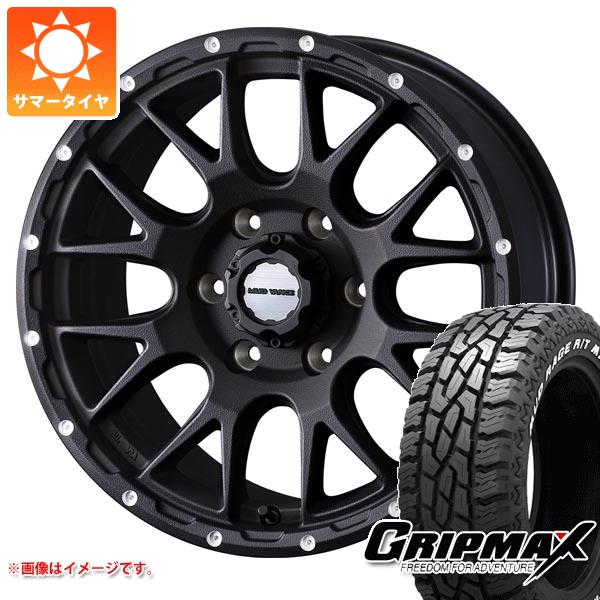 【タイヤ交換対象】ハイエース 200系用 サマータイヤ グリップマックス マッドレイジ R/T MAX LT215/70R16 100/97R ホワイトレター マッドヴァンス08 6.5-16 タイヤホイール4本セット