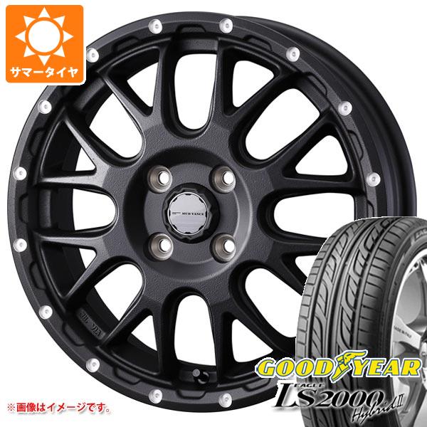 【タイヤ交換対象】サマータイヤ 165/55R14 72V グッドイヤー イーグル LS2000 ハイブリッド2 マッドヴァンス08 4.5-14 タイヤホイール4本セット