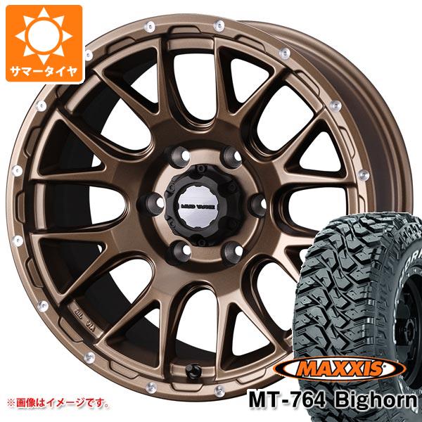 【タイヤ交換対象】サマータイヤ 265/70R17 118/115Q 8PR マキシス MT-764 ビッグホーン ホワイトレター マッドヴァンス08 8.0-17 タイヤホイール4本セット