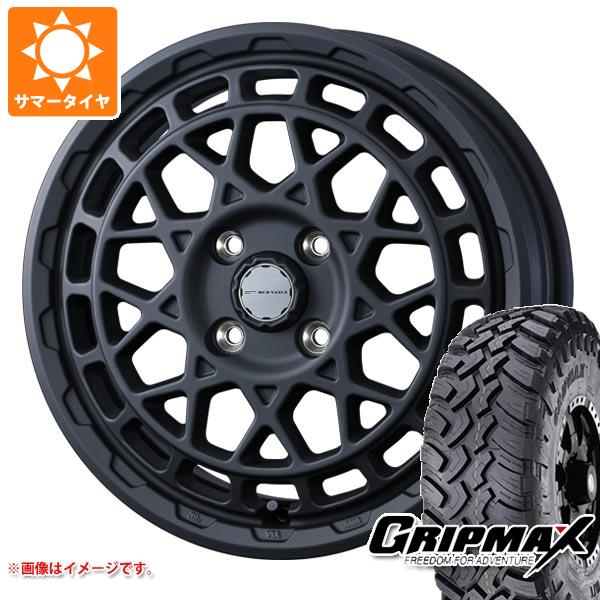 【タイヤ交換対象】ハイゼットカーゴ S320系用 サマータイヤ グリップマックス マッドレイジ M/T 185R14C 102/100Q ホワイトレター マッドヴァンスX タイプM 4.5-14 タイヤホイール4本セット