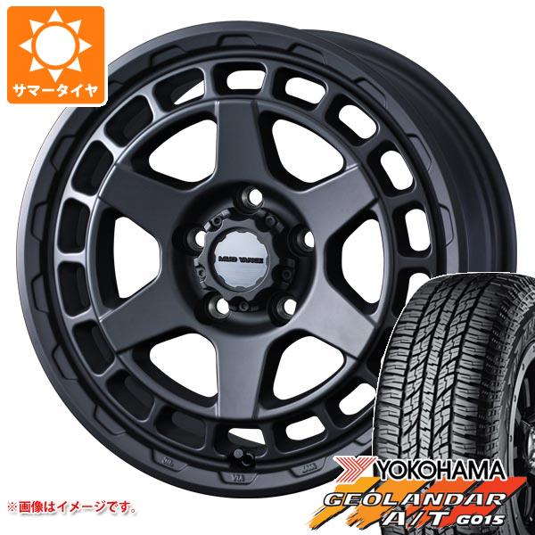 【タイヤ交換対象】エクリプスクロス GK系用 サマータイヤ ヨコハマ ジオランダー A/T G015 225/65R17 102T アウトラインホワイトレター マッドヴァンスX タイプS 7.0-17 タイヤホイール4本セット