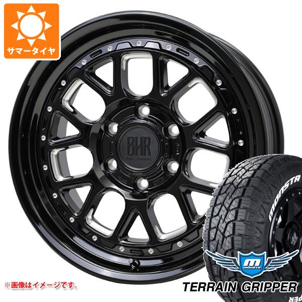 【タイヤ交換対象】5本セット FJクルーザー 10系用 サマータイヤ モンスタ テレーングリッパー LT285/70R17 121/118R ホワイトレター バークレイハードロック ヒューロン 8.0-17 タイヤホイール5本セット