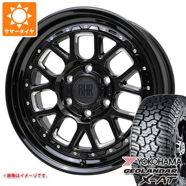 【タイヤ交換対象】ランドクルーザー300用 サマータイヤ ヨコハマ ジオランダー X-AT G016 LT265/65R18 122/119Q ブラックレター バークレイハードロック ヒューロン 8.5-18 タイヤホイール4本セット