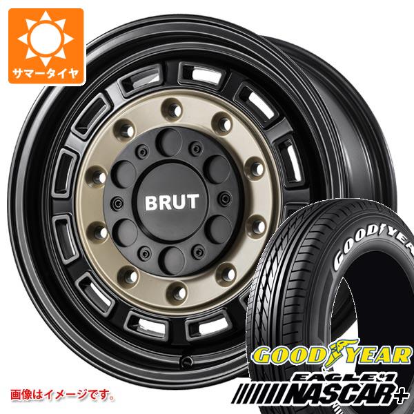 【タイヤ交換対象】ハイエース 200系用 2026年製 サマータイヤ グッドイヤー イーグル ＃1 ナスカープラス 215/65R16C 109/107R ホワイトレター ブルート BR-70 6.5-16 タイヤホイール4本セット