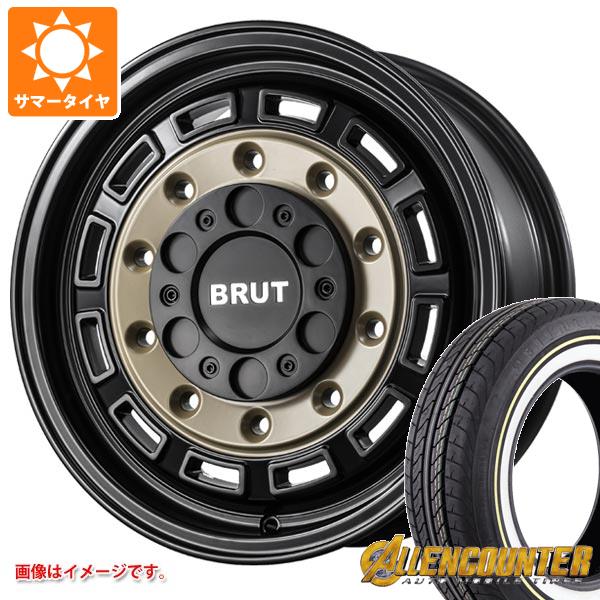 Rakuten - 【タイヤ交換対象】ハイエース 200系用 サマータイヤ オーレンカウンター クラシックオーバル 215/65R16C 109/107T ホワイト/イエローリボン ブルート BR-70 6.5-16 タイヤホイール4本セット