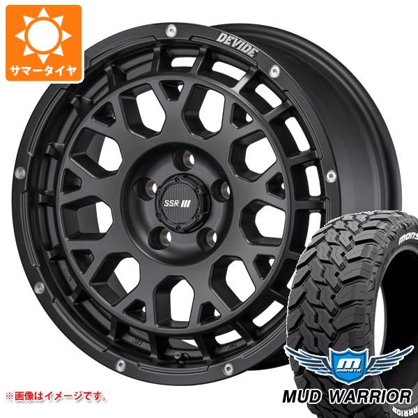 【タイヤ交換対象】エクリプスクロス GK系用 サマータイヤ モンスタ マッドウォーリアー LT215/70R16 107/105Q ホワイトレター SSR ディバイド G:M 7.0-16 タイヤホイール4本セット