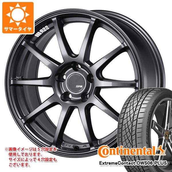 【タイヤ交換対象】サマータイヤ 245/50R18 100W コンチネンタル エクストリームコンタクト DWS06 プラス SSR GTV02 8.0-18 タイヤホイール4本セット