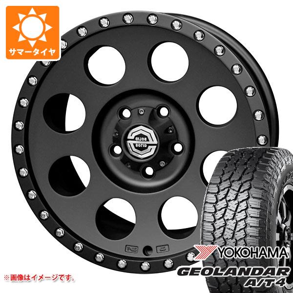 【タイヤ交換対象】ミツビシ アウトランダー GF/GG系用 サマータイヤ ヨコハマ ジオランダー A/T4 G018 225/70R16 103H ブラックレター ソリッドレーシング アイメタル X 32 8.0-16 タイヤホイール4本セット