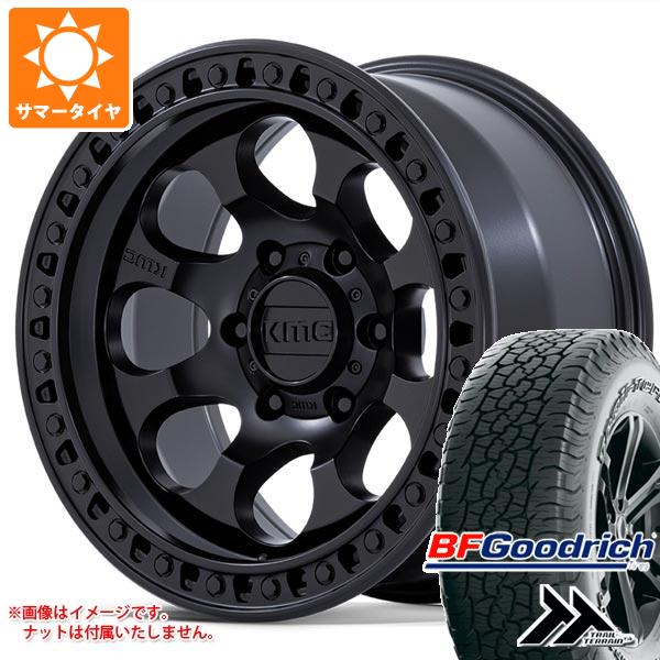 【タイヤ交換対象】ランドクルーザー プラド 150系用 サマータイヤ BFグッドリッチ トレールテレーンT/A 265/65R18 114T アウトラインホワイトレター KMC KM550 ライオト SBL 9.0-18 タイヤホイール4本セット