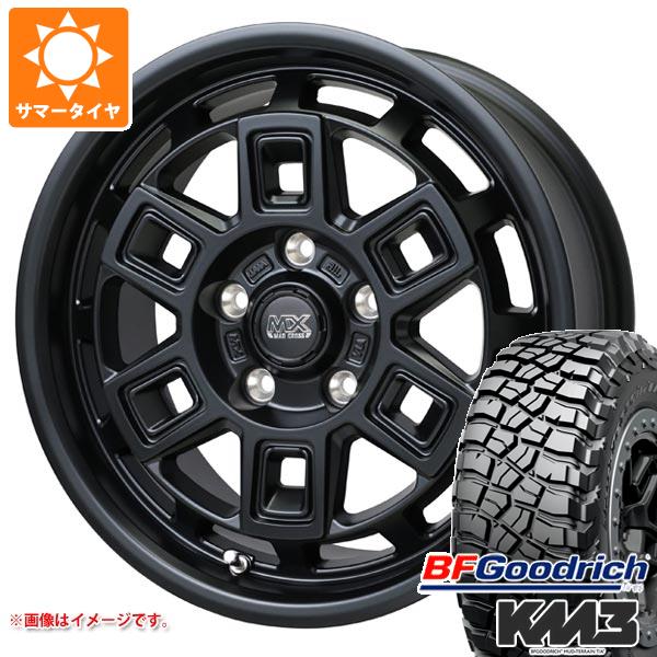 【タイヤ交換対象】デリカD5用 サマータイヤ BFグッドリッチ マッドテレーンT/A KM3 LT225/75R16 115/112Q マッドクロス アイヴァー 7.0-16 タイヤホイール4本セット