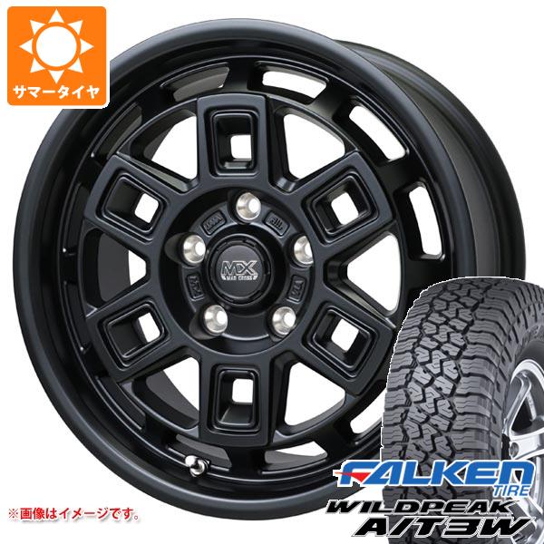 【タイヤ交換対象】デリカD5用 サマータイヤ ファルケン ワイルドピーク A/T3W LT225/75R16 115/112Q マッドクロス アイヴァー 7.0-16 タイヤホイール4本セット