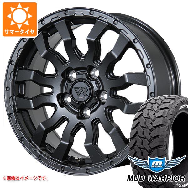 【タイヤ交換対象】エクリプスクロス GK系用 サマータイヤ モンスタ マッドウォーリアー LT215/70R16 107/105Q ホワイトレター ヴァブロ RR-01 7.0-16 タイヤホイール4本セット
